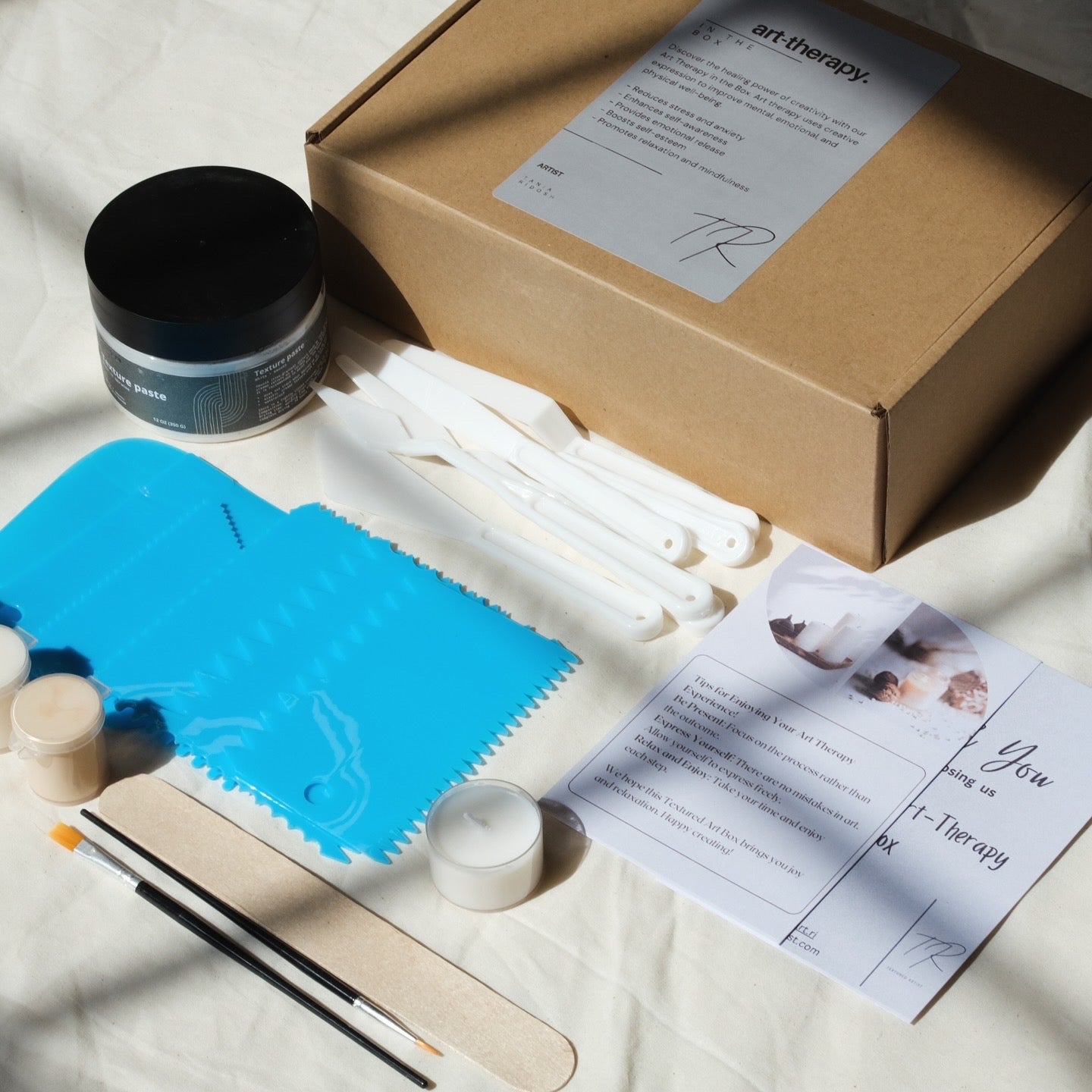 DIY Textured Art Canvas Box