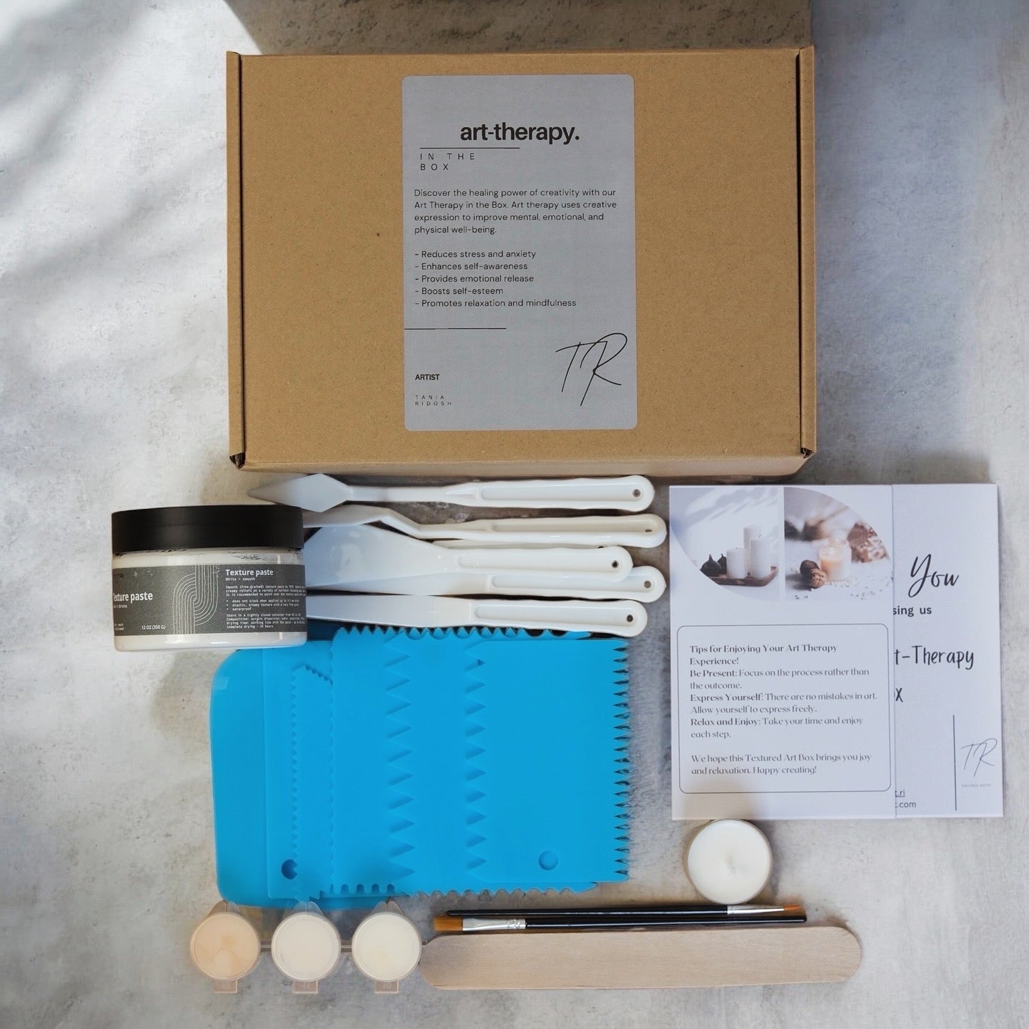 DIY Textured Art Canvas Box