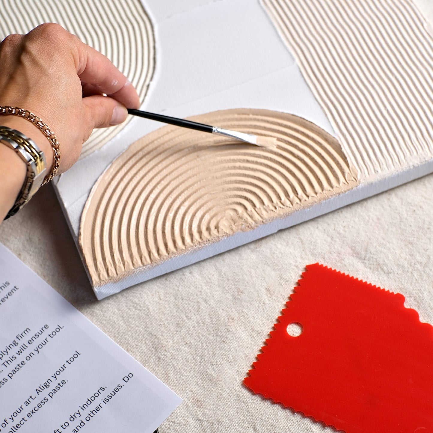 DIY Textured Art Canvas Box