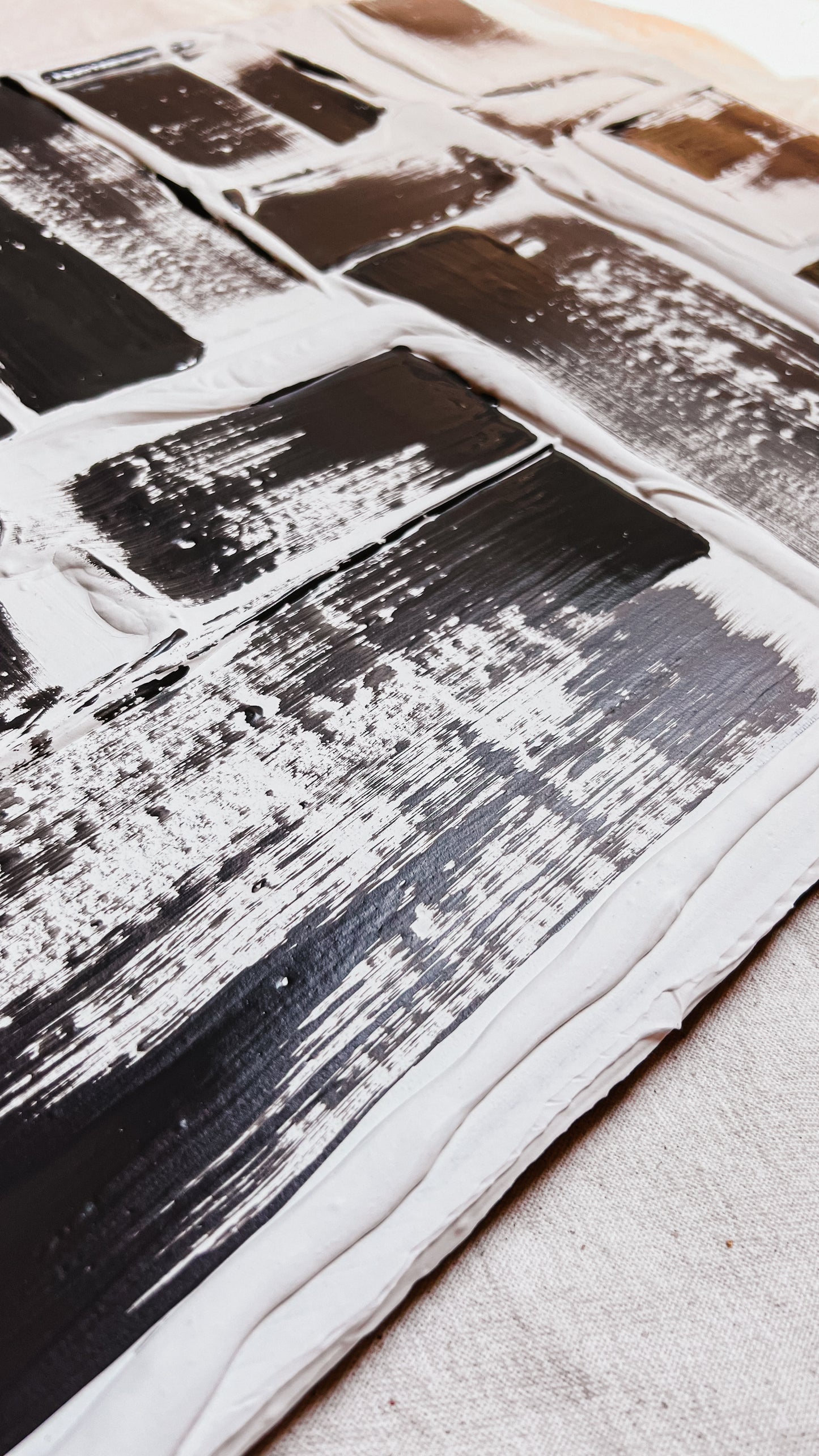 Textured Wall Art, Black & White Art, Plaster Art, Home Decor, Wall Decor, Plaster Wall Art, Wall Art, Wall Art Canvas, Plaster Art Canvas