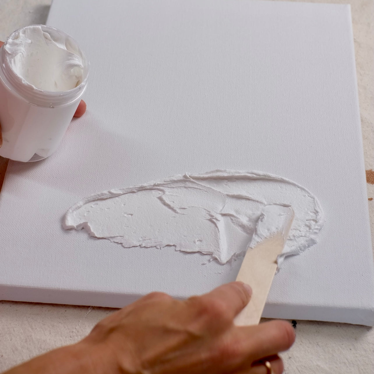 DIY Textured Art Canvas Box